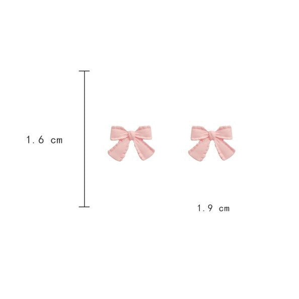 Cute 'Pink Bou' Earrings (S925 Post)