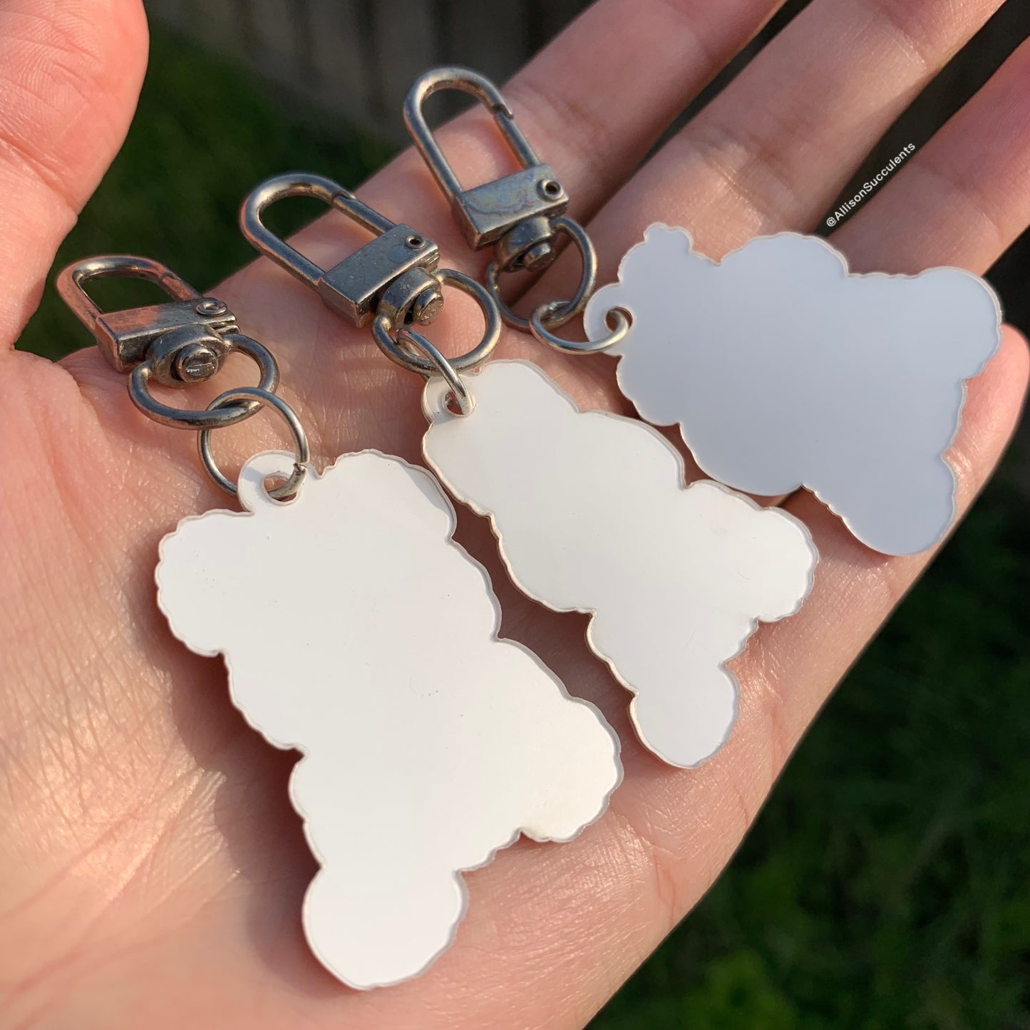 1 PCS Cute Boba Rabbit/ Bear Acrylic Keychain
