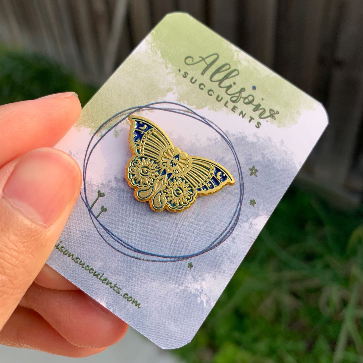 “Vintage Butterfly” Enamel Pin