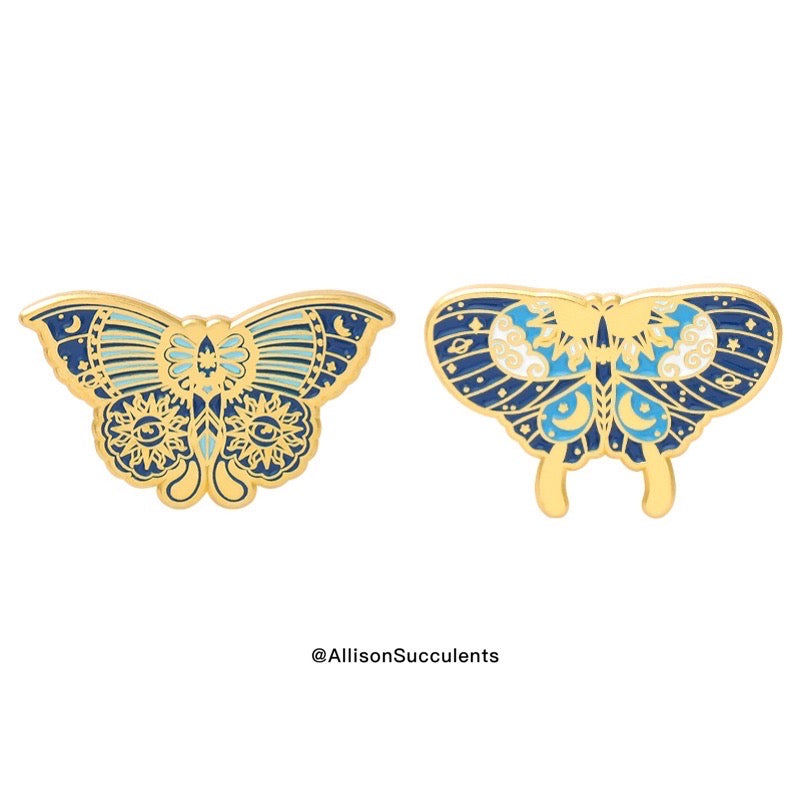 “Vintage Butterfly” Enamel Pin
