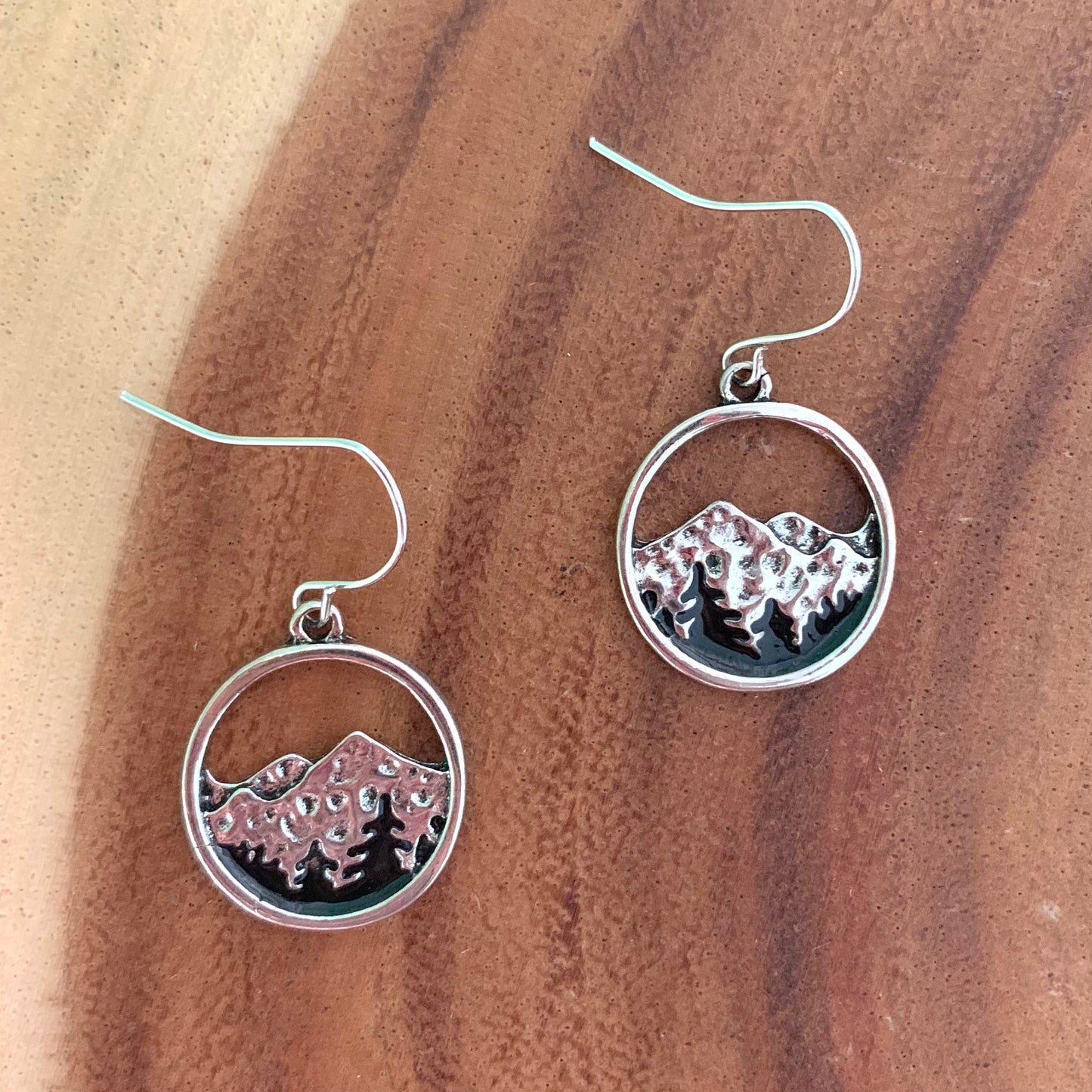 Mountain Range Forest Earrings