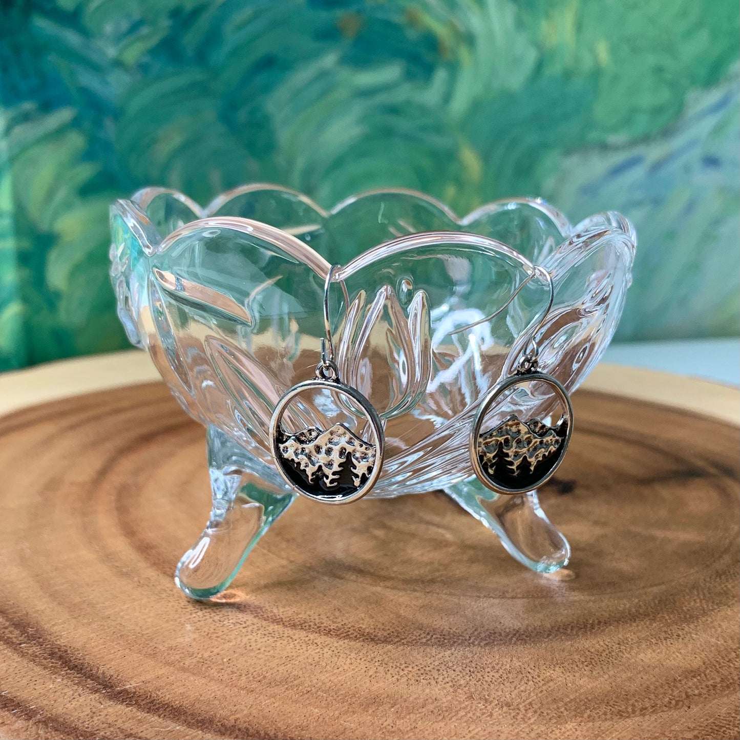 Mountain Range Forest Earrings