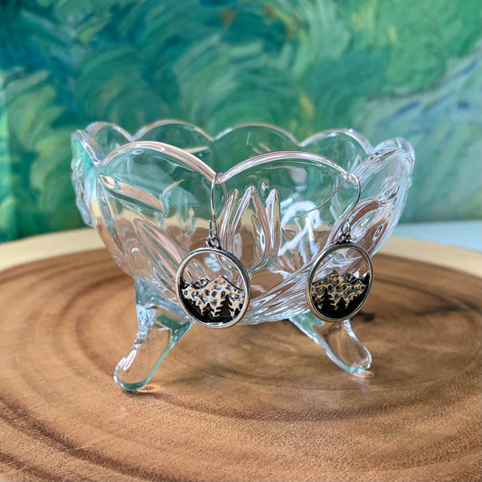 Mountain Range Forest Earrings