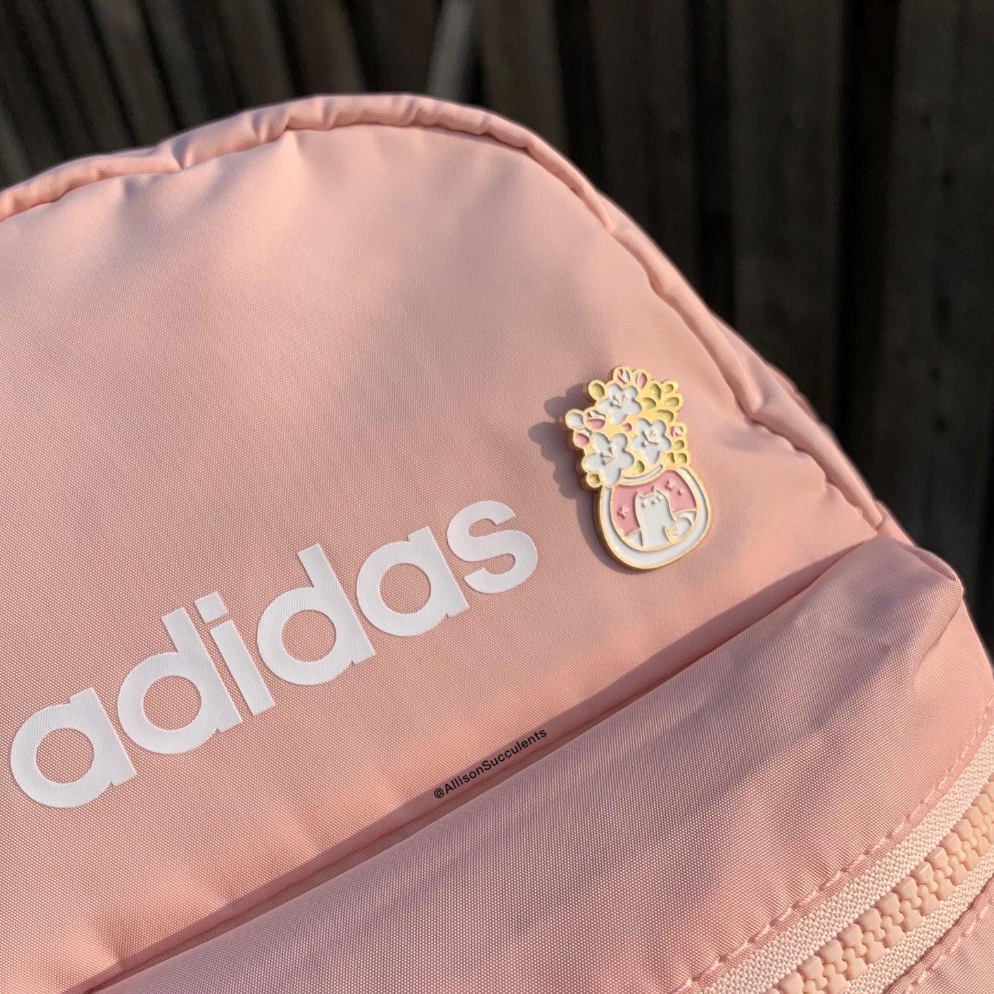 “Fox under flower bouquet” Enamel Pin