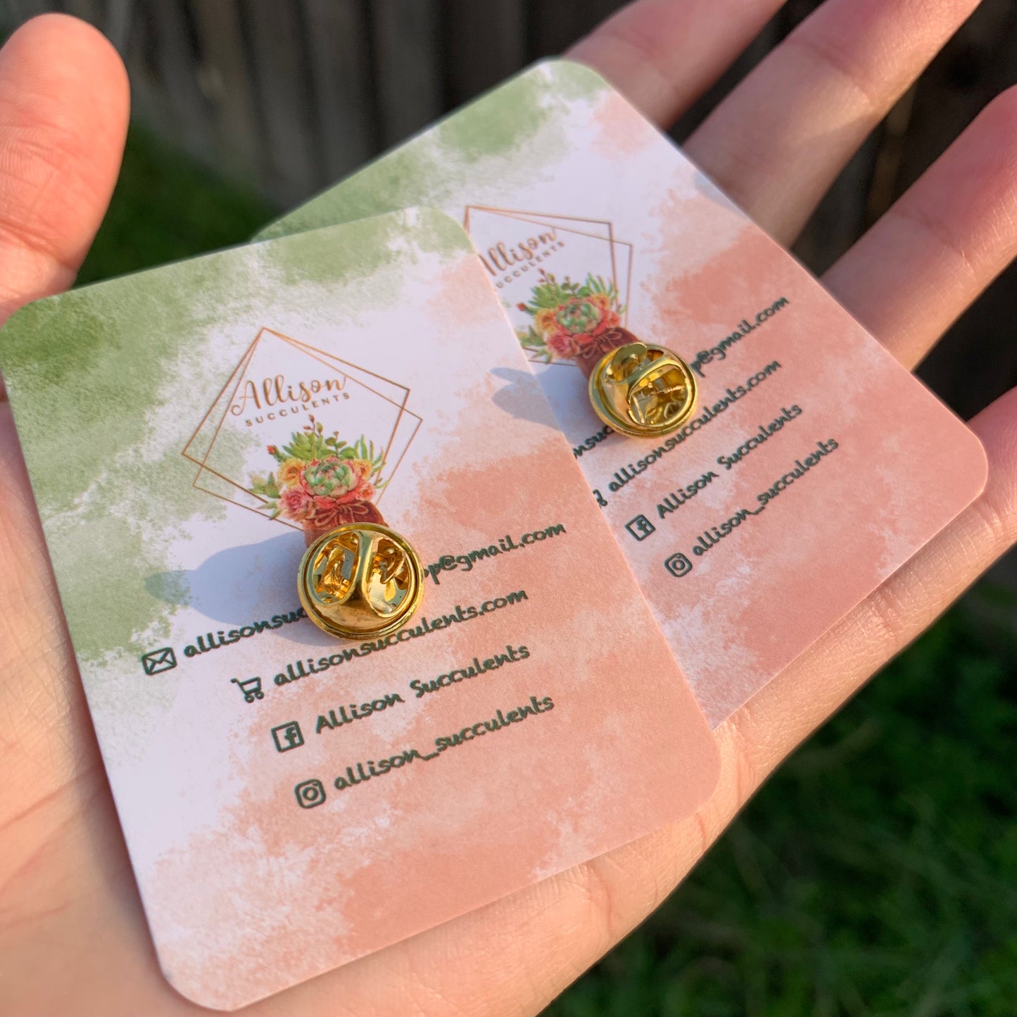 “Fox under flower bouquet” Enamel Pin