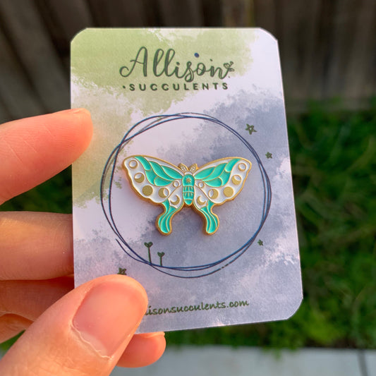 “Moon Cycle Butterfly” Enamel Pin