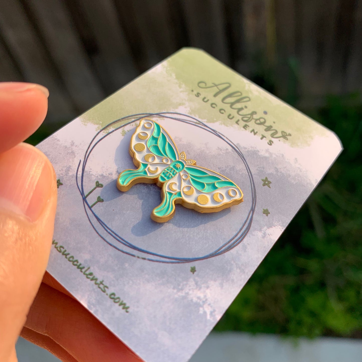 “Moon Cycle Butterfly” Enamel Pin