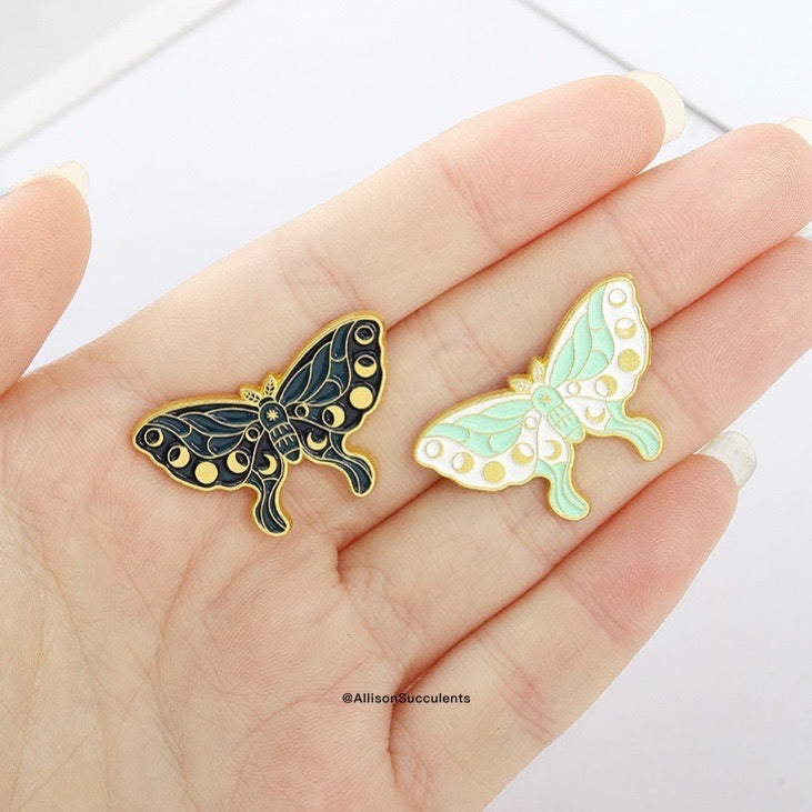 “Moon Cycle Butterfly” Enamel Pin