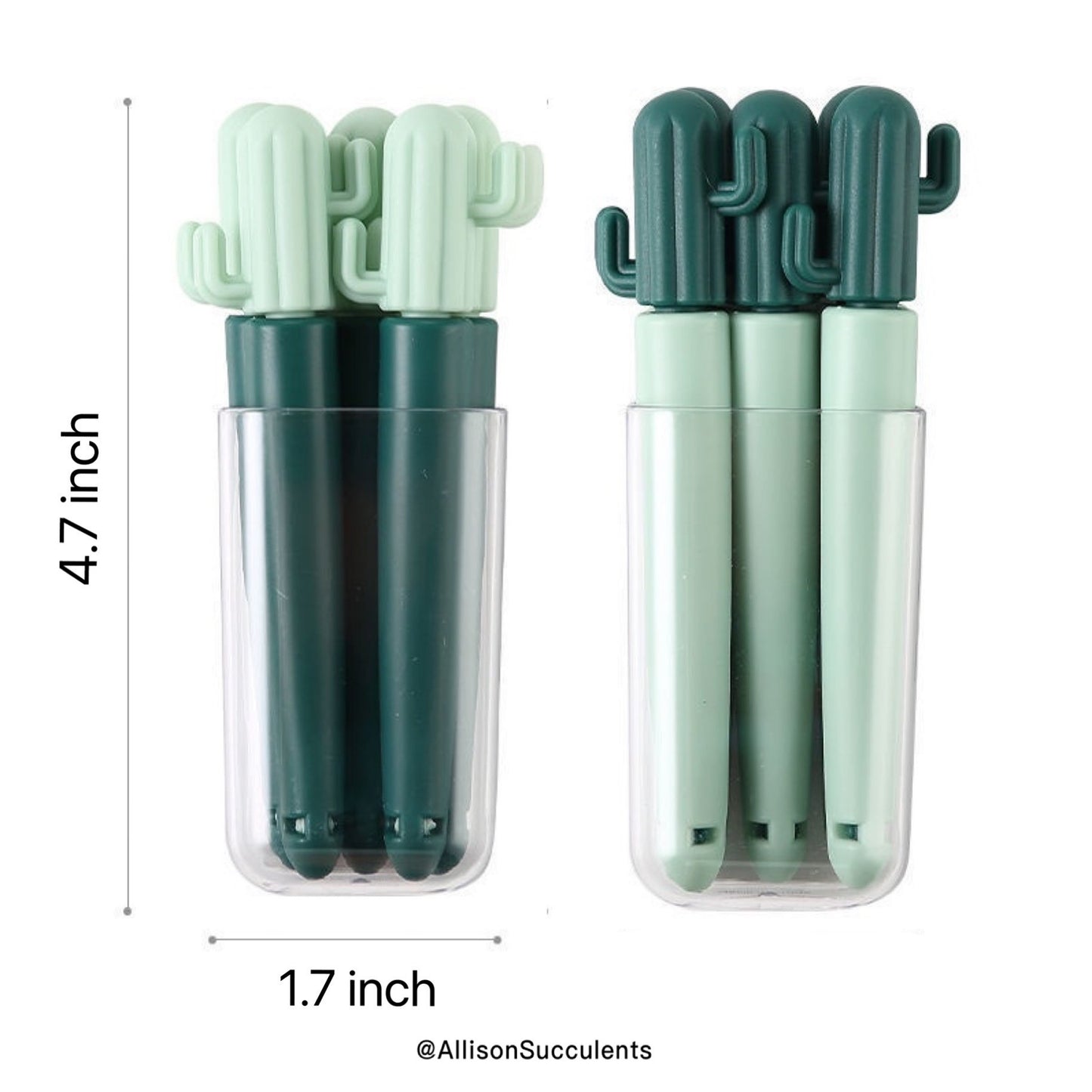 Cactus Bag Sealing Clips With Sticker Container