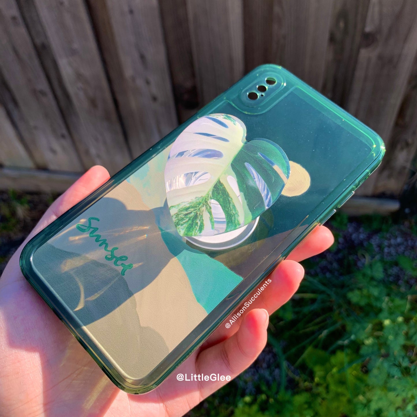 5 PCS Realistic Variegated Monstera Albo Set (Coaster, Phone Grip, Retractable Badge Reel, Keychain, Magnet)