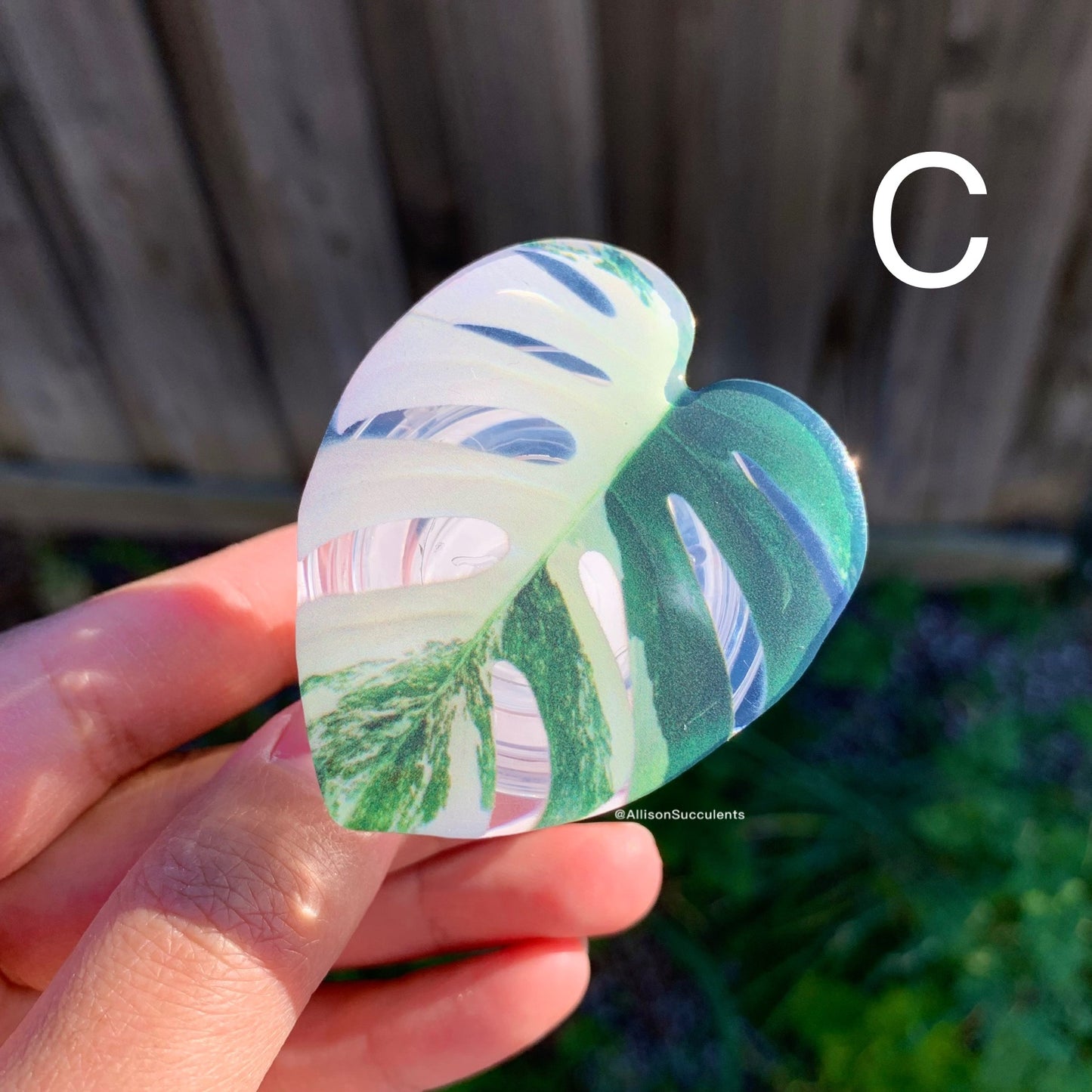 1 pcs Tropical Plant Phone Grip / Realistic leaf Acrylic Switchable Phone stand (sell by code)
