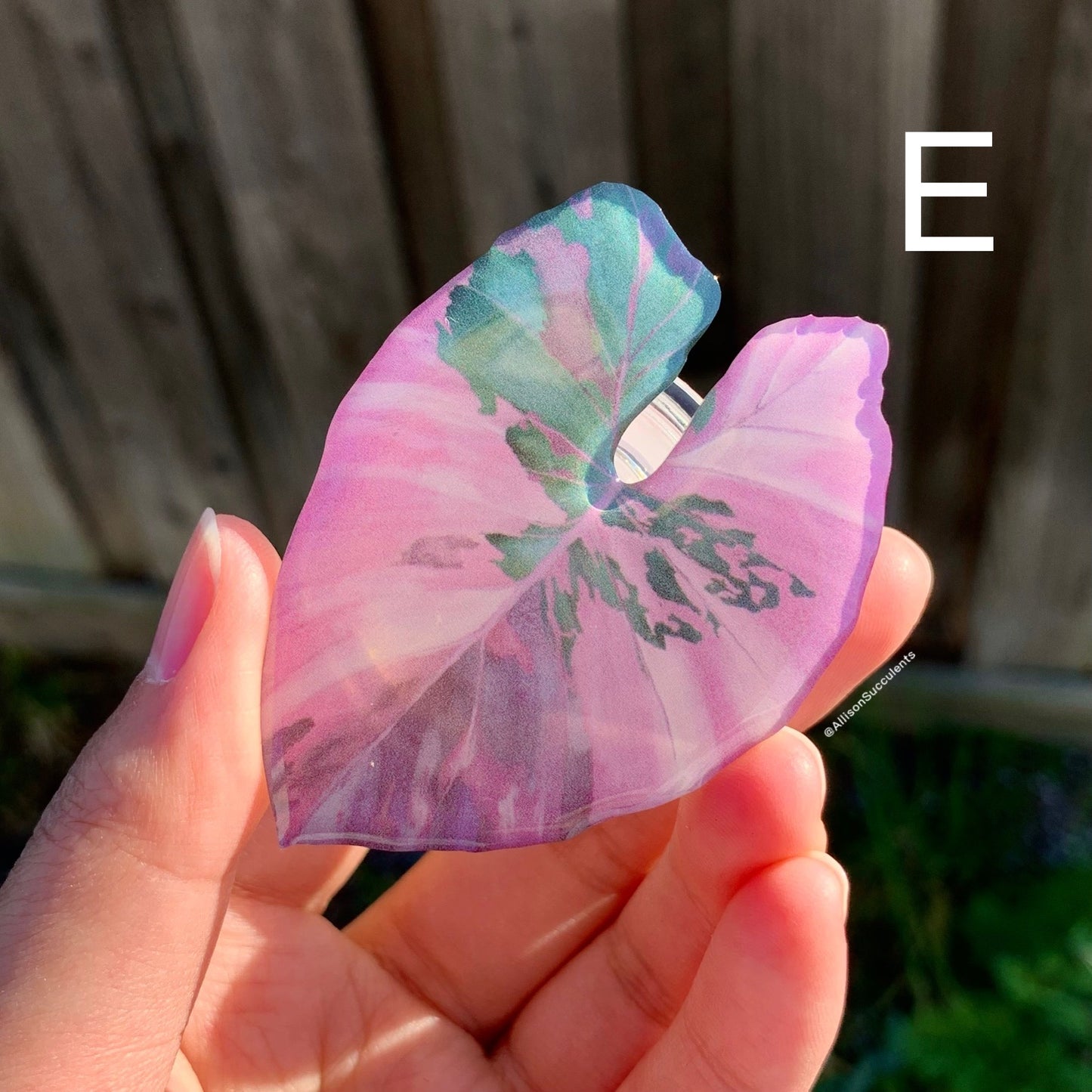 1 pcs Tropical Plant Phone Grip / Realistic leaf Acrylic Switchable Phone stand (sell by code)