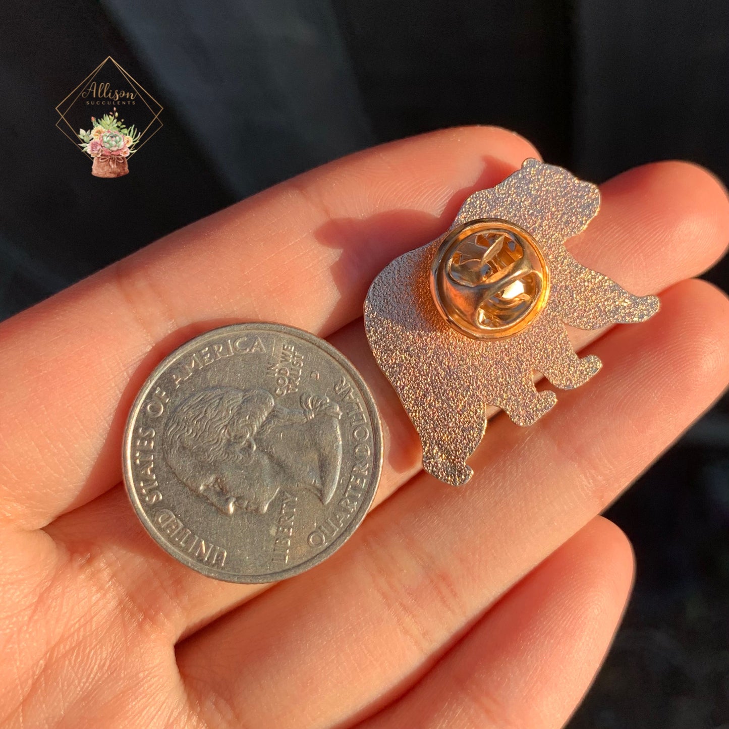 Cute 'Bear love Forest' Enamel Pin