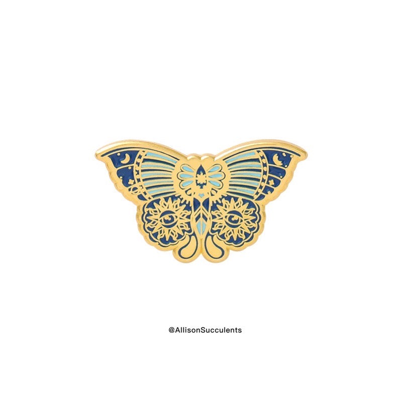 “Vintage Butterfly” Enamel Pin
