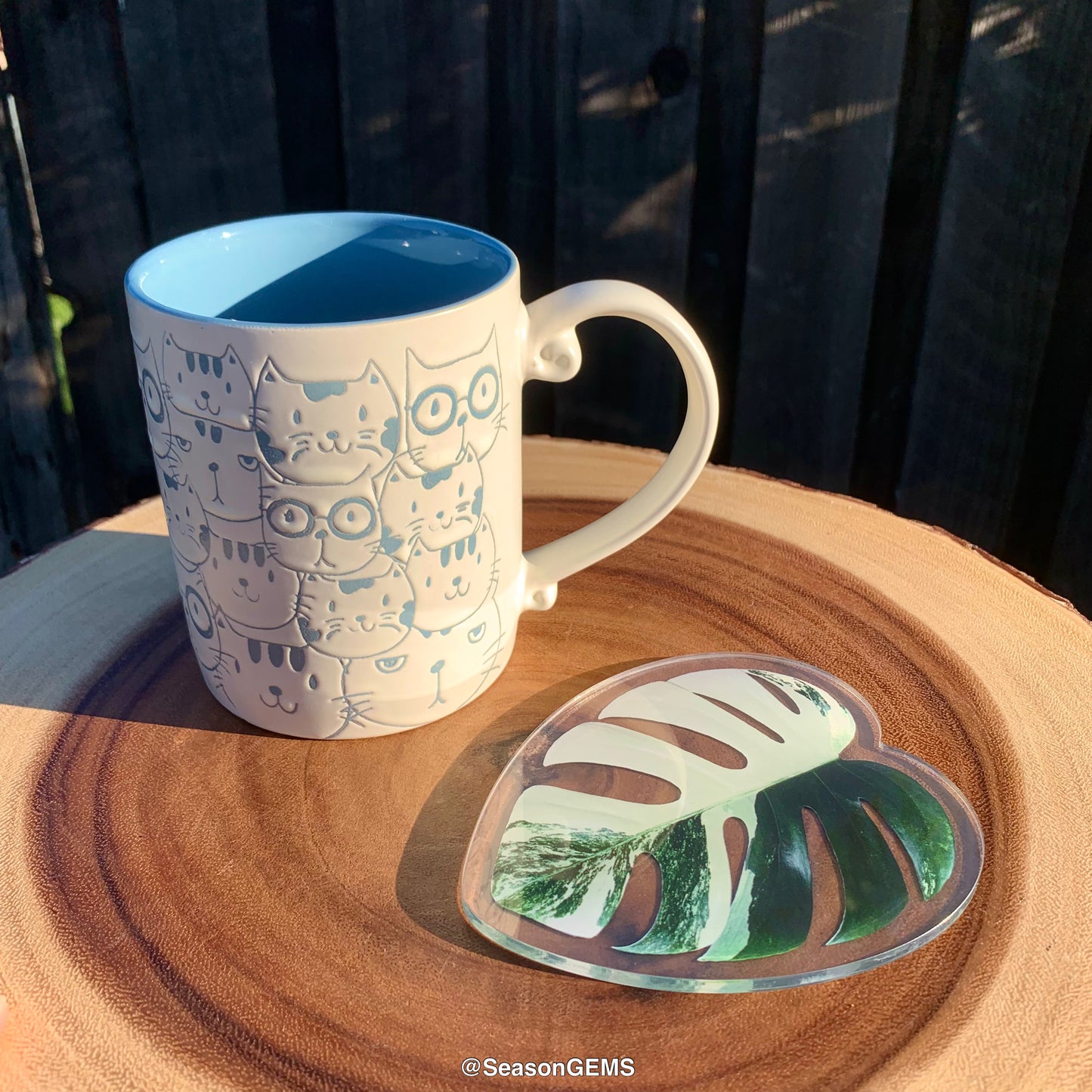 Realistic Monstera leaf Coaster | Tropical Plant Coaster | Coffee Coaster | Drink Coaster