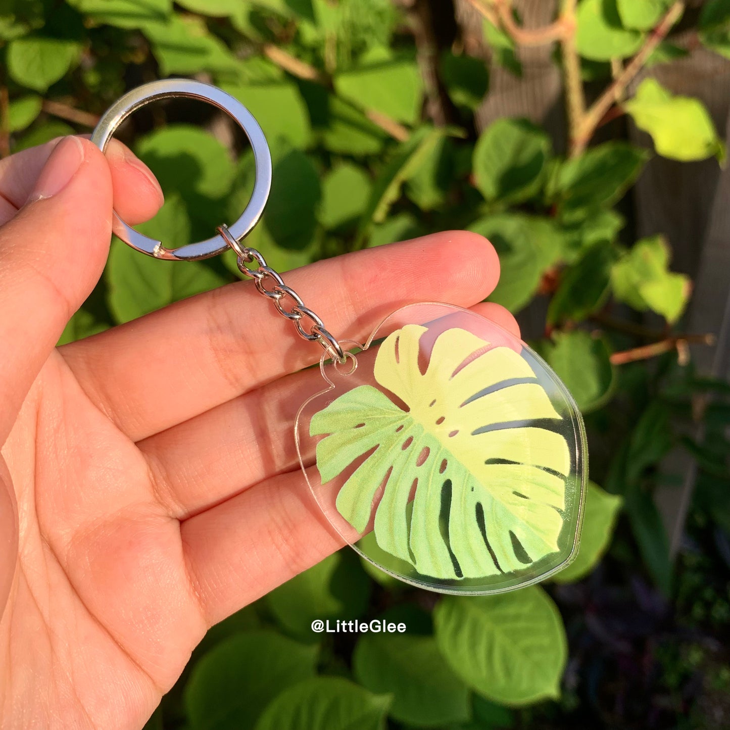 1 pcs Tropical Plant key chain / Realistic leaf Acrylic Keychain (sell by code)